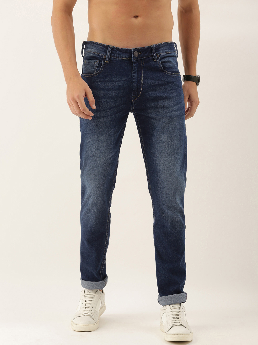 

Moda Rapido Men Blue Slim Fit Light Fade Stretchable Jeans