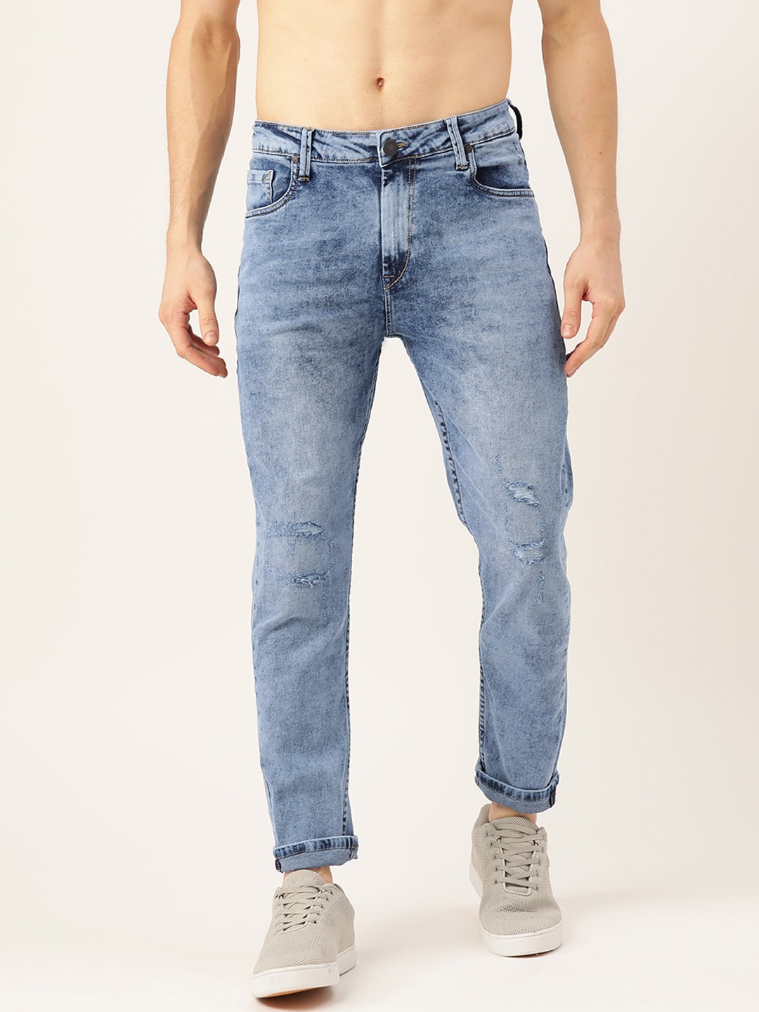 

Moda Rapido Men Blue Slim Tapered Fit Light Fade Stretchable Jeans