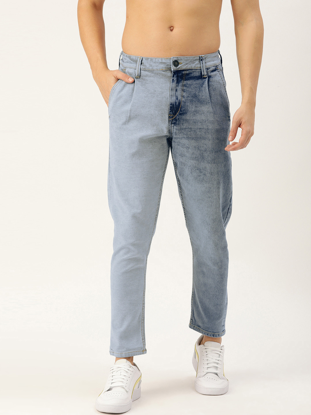 

Moda Rapido Men Blue Relaxed Fit Heavy Fade Stretchable Jeans