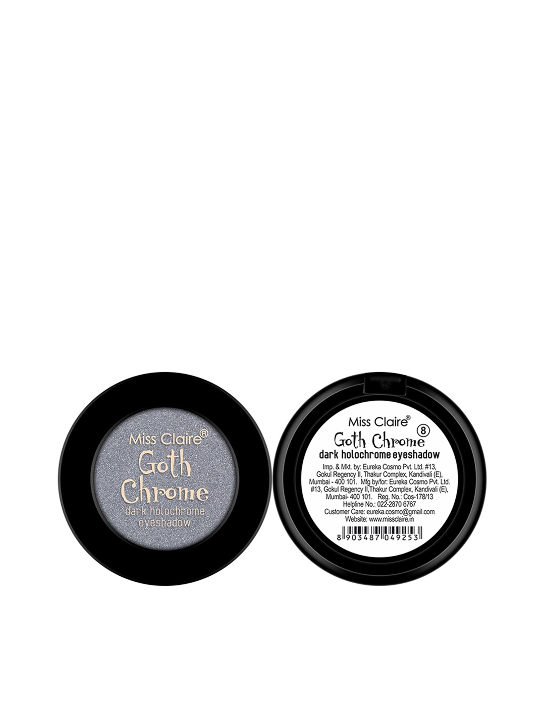 

Miss Claire Goth Chrome Eyeshadow - 8, Silver