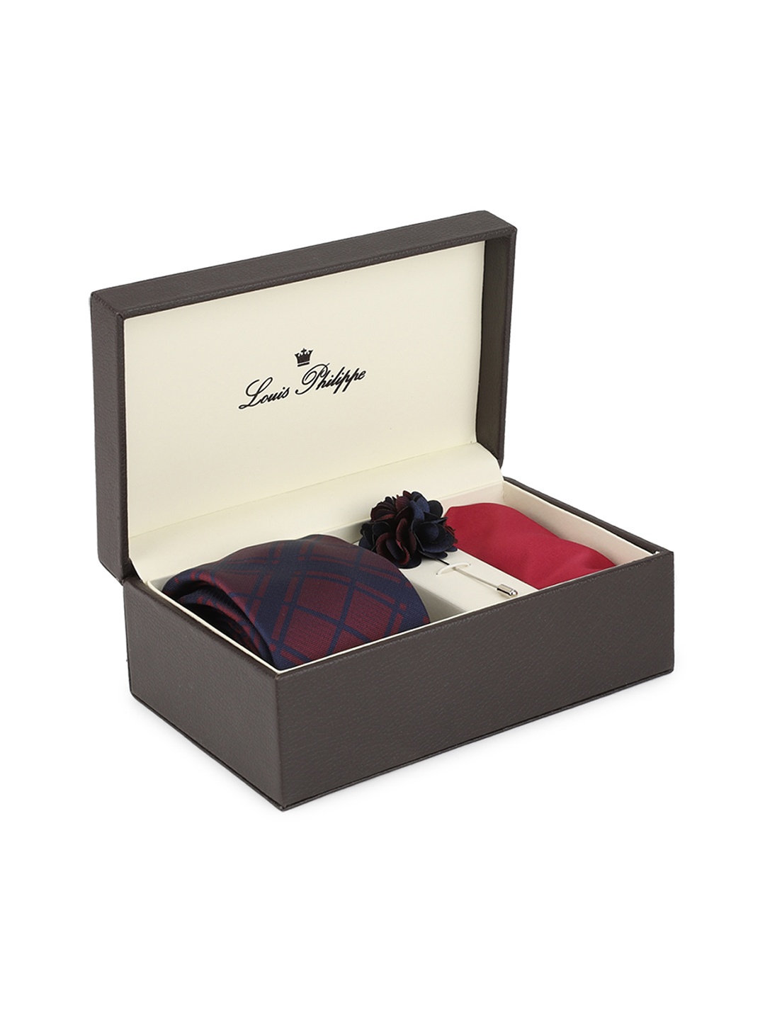 

Louis Philippe Men Maroon & Blue Accessory Gift Set