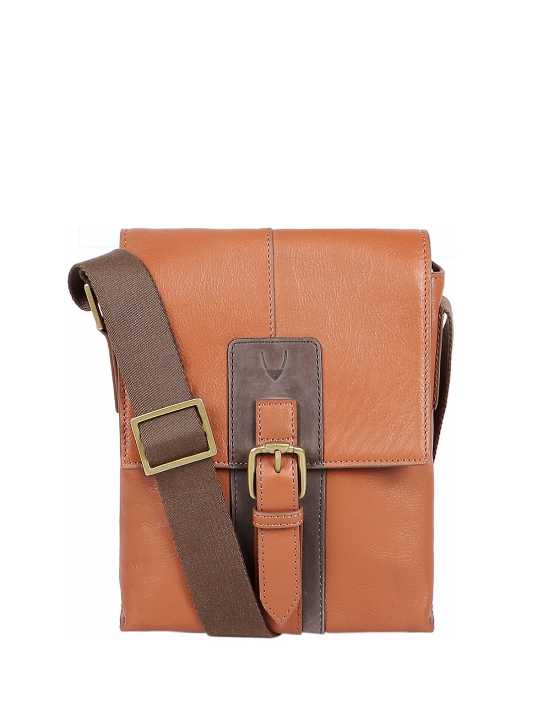 

Hidesign Men Tan Solid Sling Bag