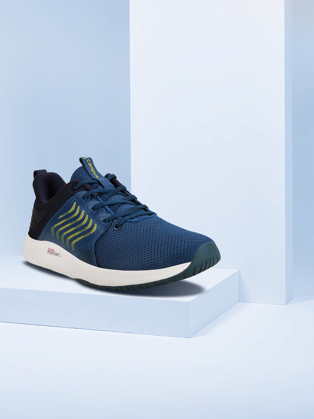 

Campus Men Blue Mesh Running Shoes