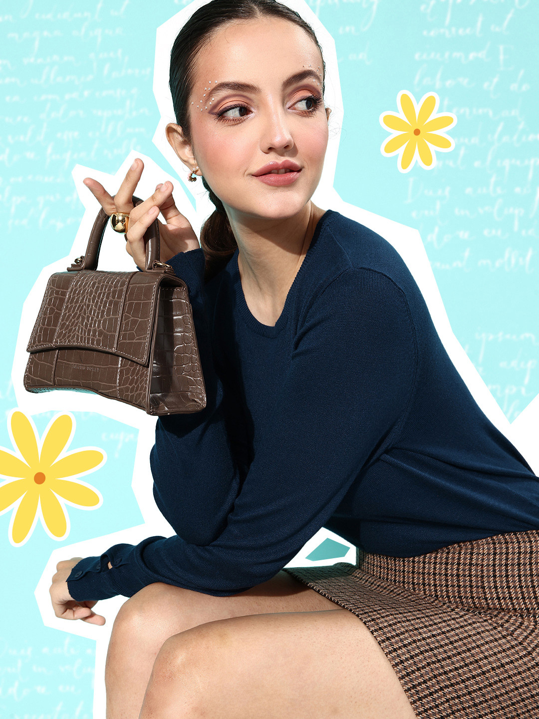 

Harvard Women Navy Blue Solid Uniform Dressing Sweater