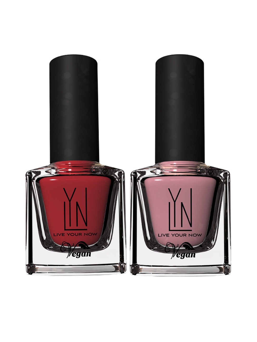 

LYN LIVE YOUR NOW Set Of 2 Lacquer Bunny Nose & Vampy Varnish Nail Polish 16ml, Red