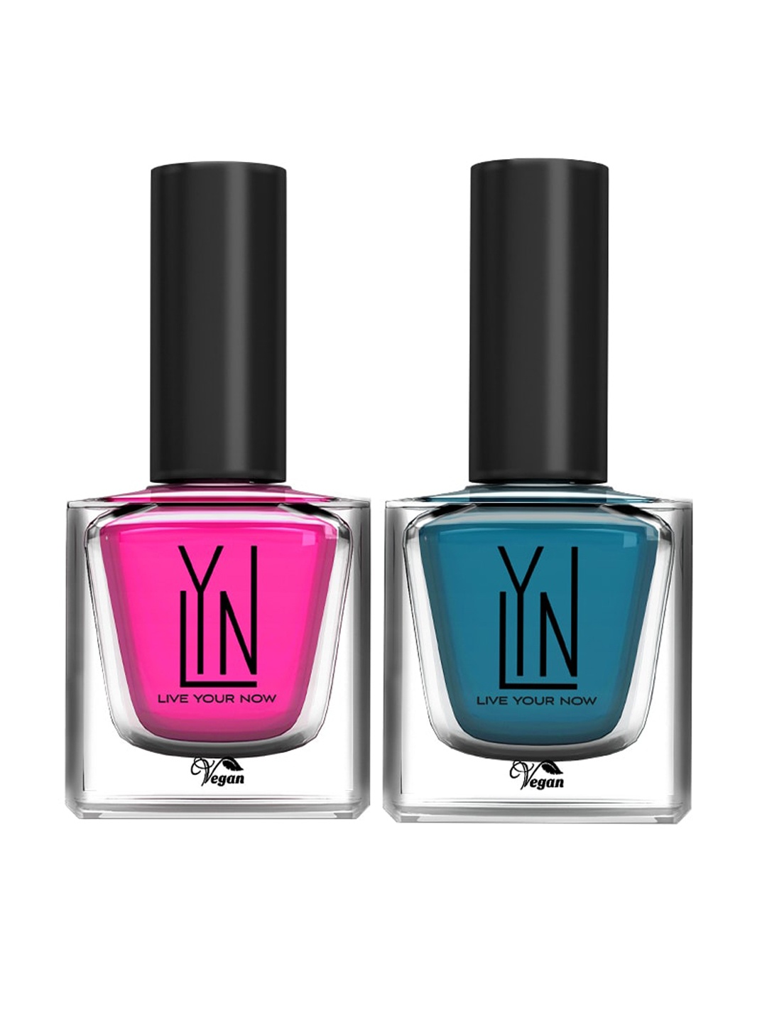 

LYN LIVE YOUR NOW Set Of 2 Lacquer Pinkie Pie & Genie in A Bottle Nail Polish 16ml, Pink