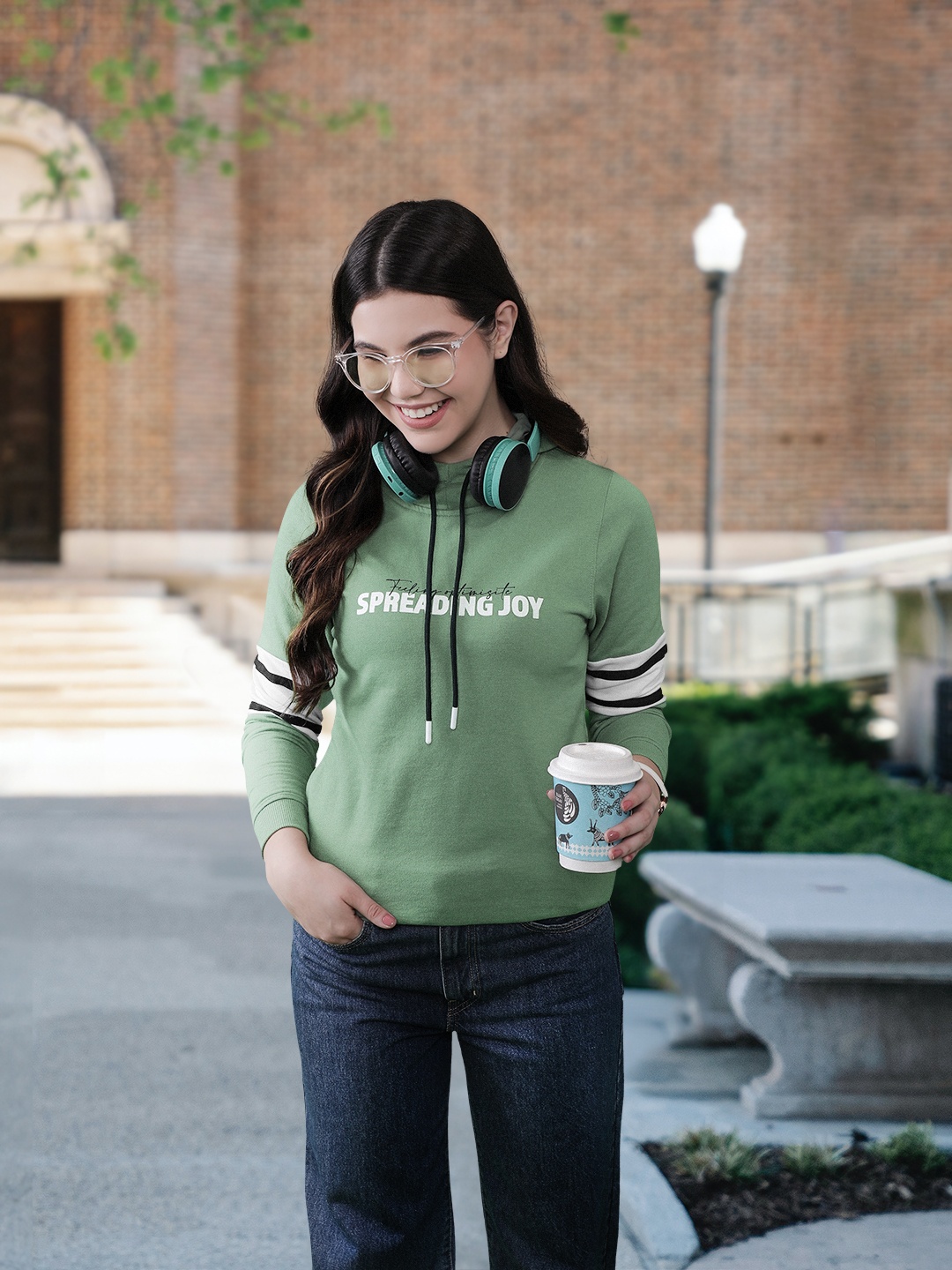 

Harvard Women Gorgeous Green Typography Better Slogans Sweatshirt