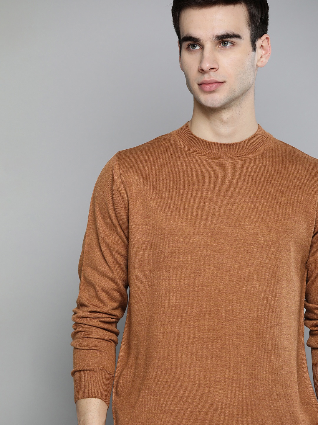 

Harvard Men Brown Solid Pullover