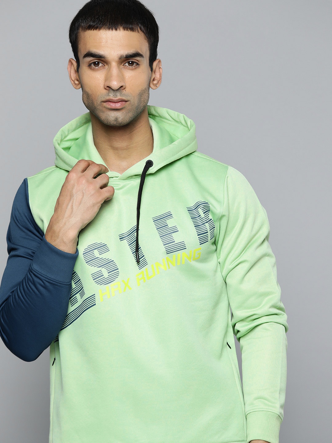 

HRX By Hrithik Roshan Running Men Green Ash Rapid-Dry Printed Sweatshirt
