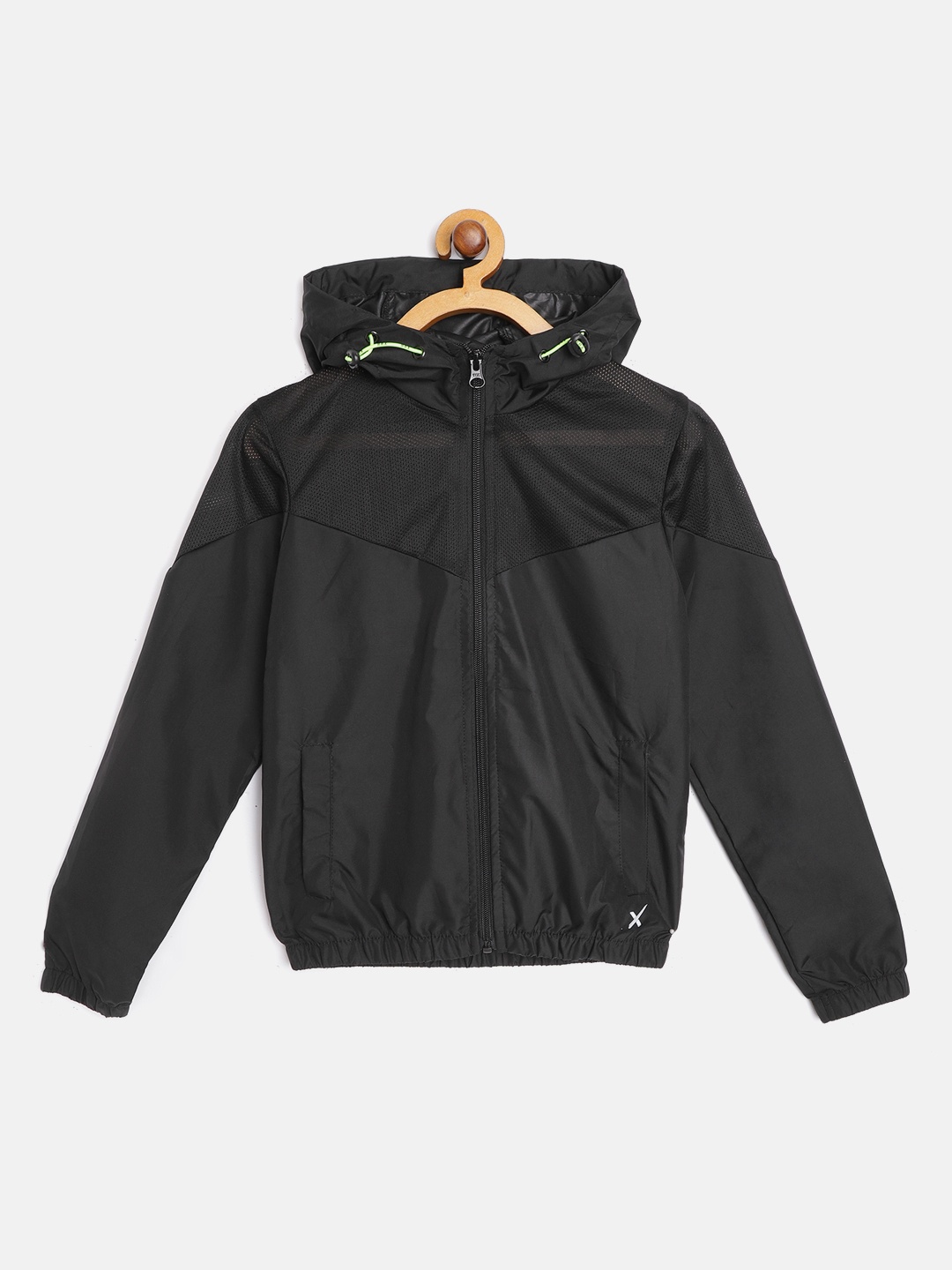 

HRX by Hrithik Roshan U-17 Active Girls Jet Black Rapid-Dry Solid Jacket
