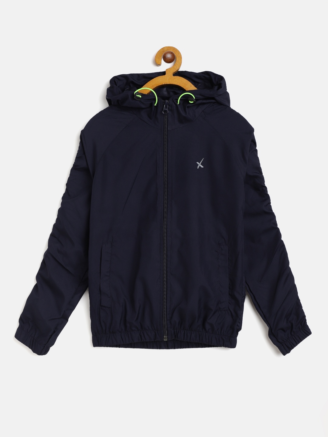 

HRX By Hrithik Roshan U-17 Active Girls navy Rapid-Dry Solid Jackets, Navy blue