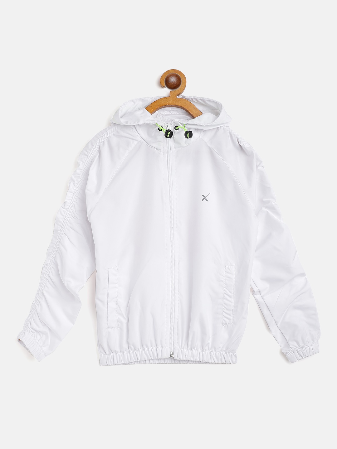 

HRX By Hrithik Roshan U-17 Active Girls Bright White Rapid-Dry Solid Jacket