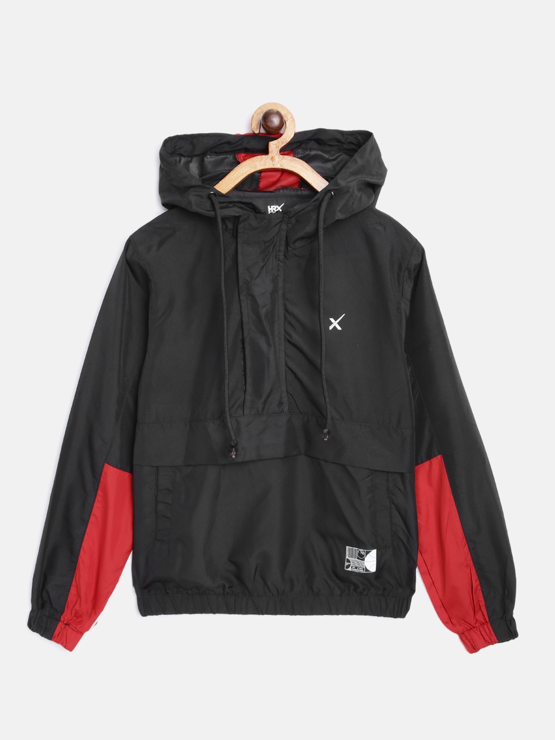 

HRX By Hrithik Roshan U-17 Active Boys Jet Black Rapid-Dry Colourblock Jackets