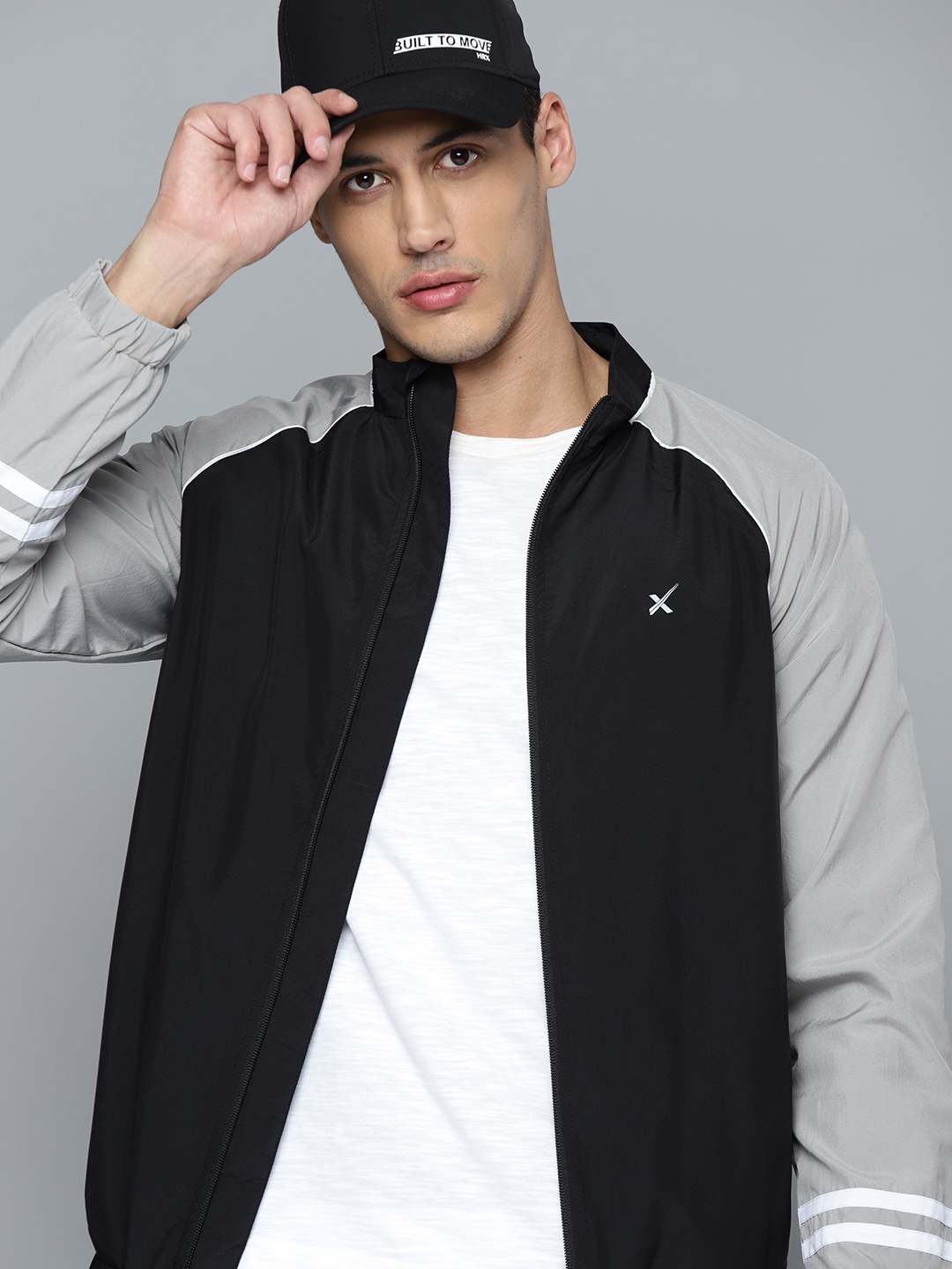 

HRX By Hrithik Roshan Lifestyle Men Jet Black Rapid-Dry Solid Jacket