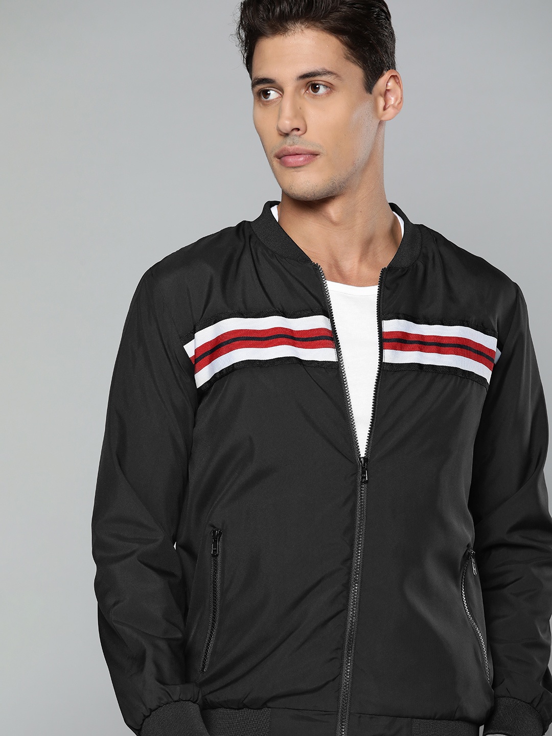 

HRX By Hrithik Roshan Lifestyle Men Jet Black Solid Jacket