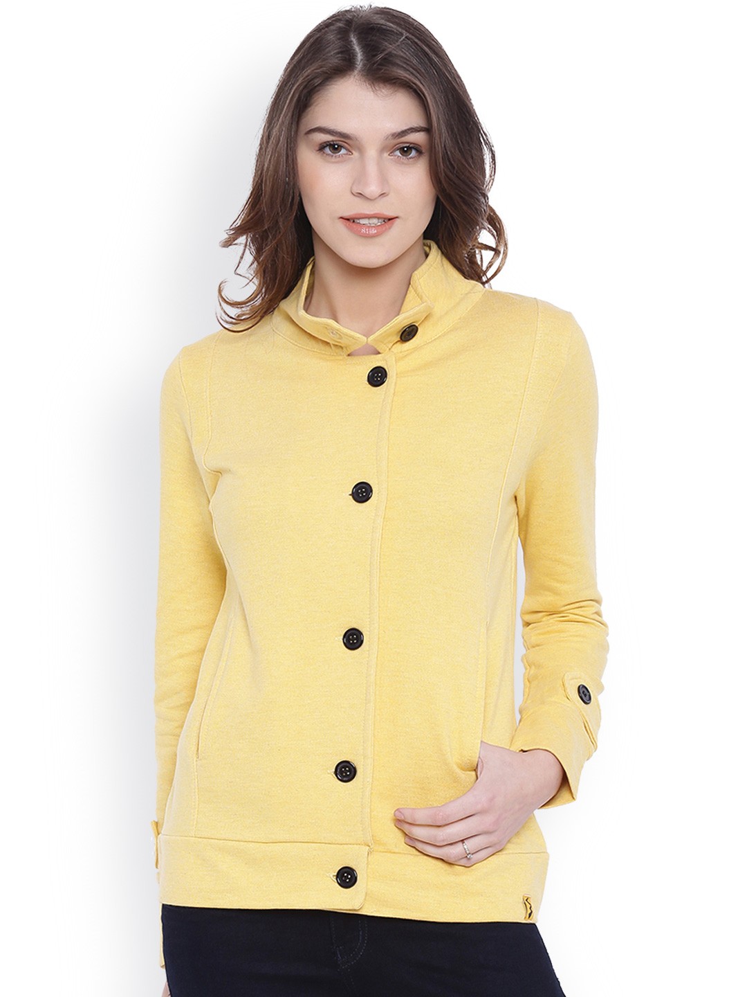 

Campus Sutra Yellow Tailored jacket