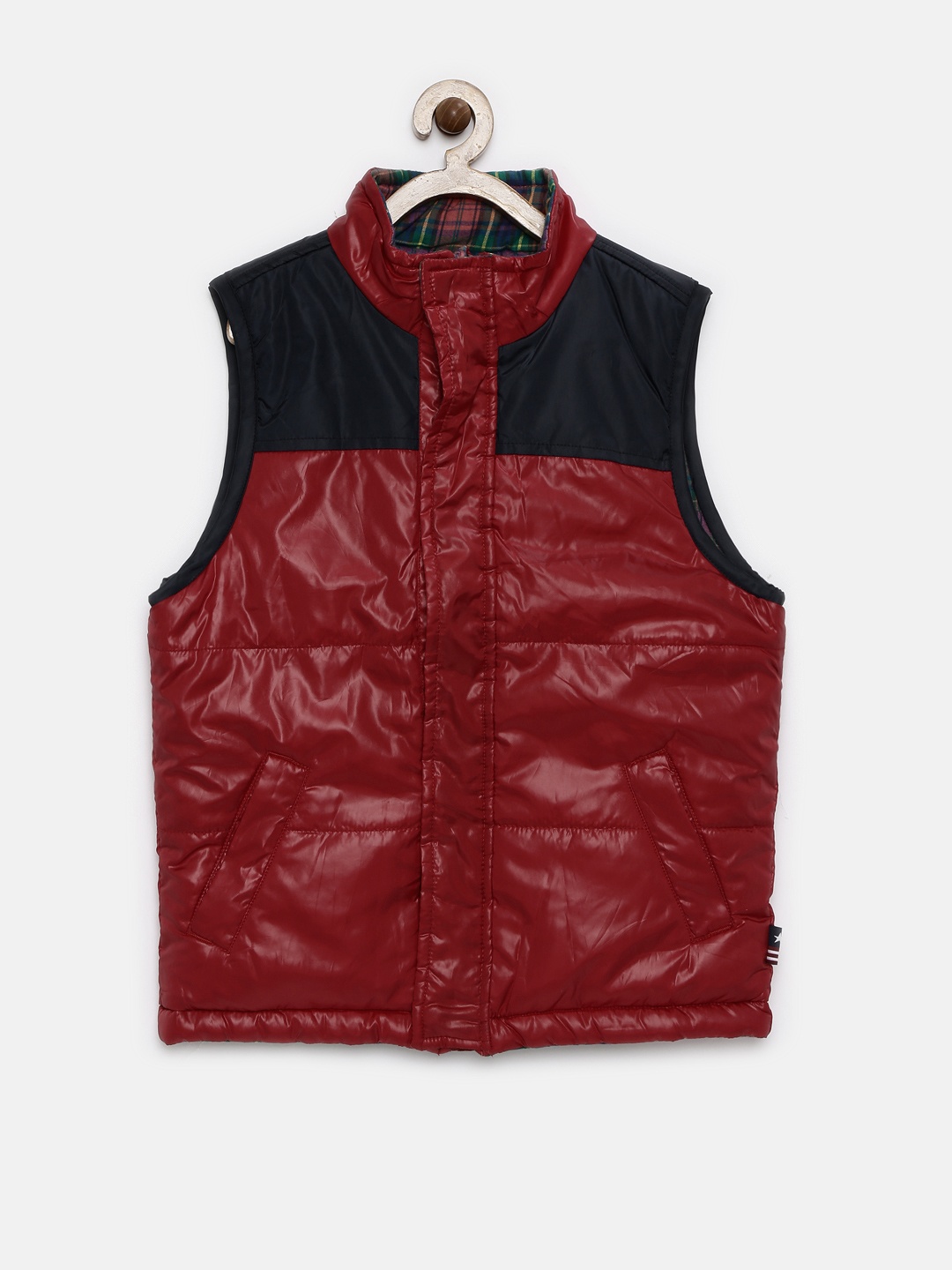 

U.S. Polo Assn. Kids Boys Red Padded Sleeveless Reversible Jacket