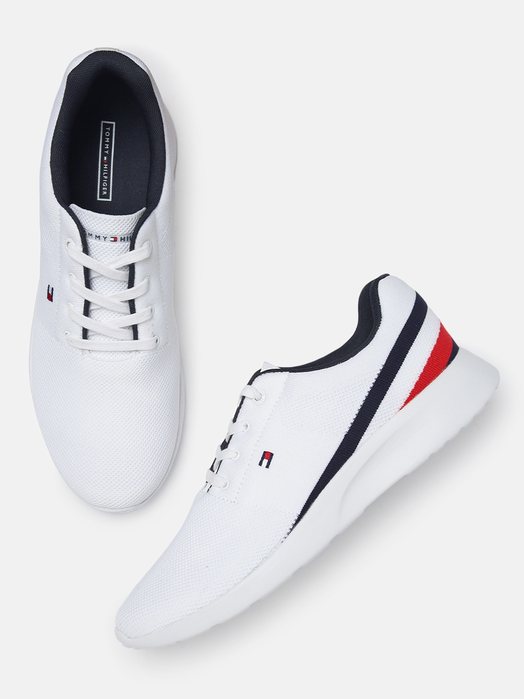 

Tommy Hilfiger Men White Solid Sneakers