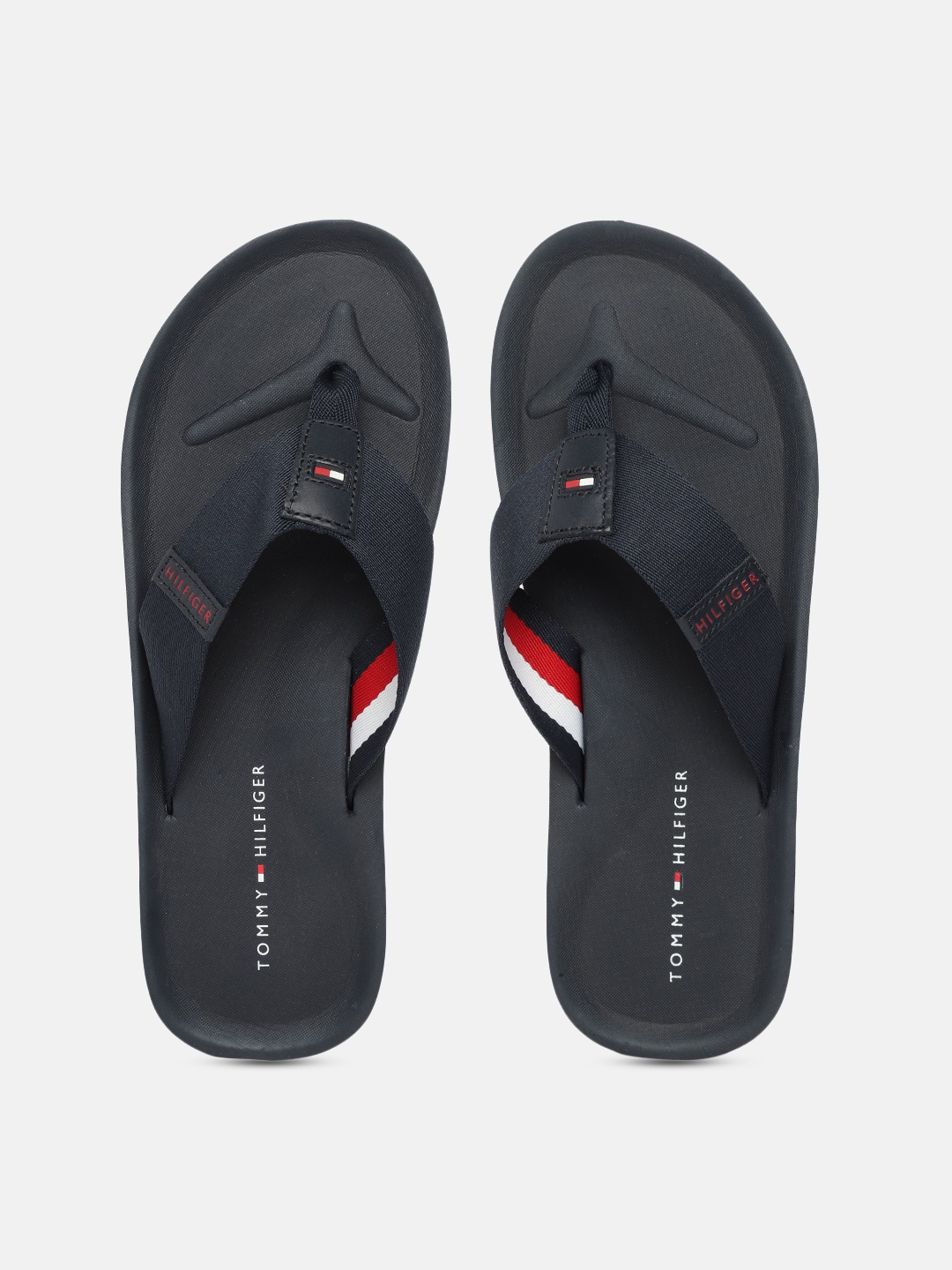 

Tommy Hilfiger Men Navy Blue Thong Flip-Flops