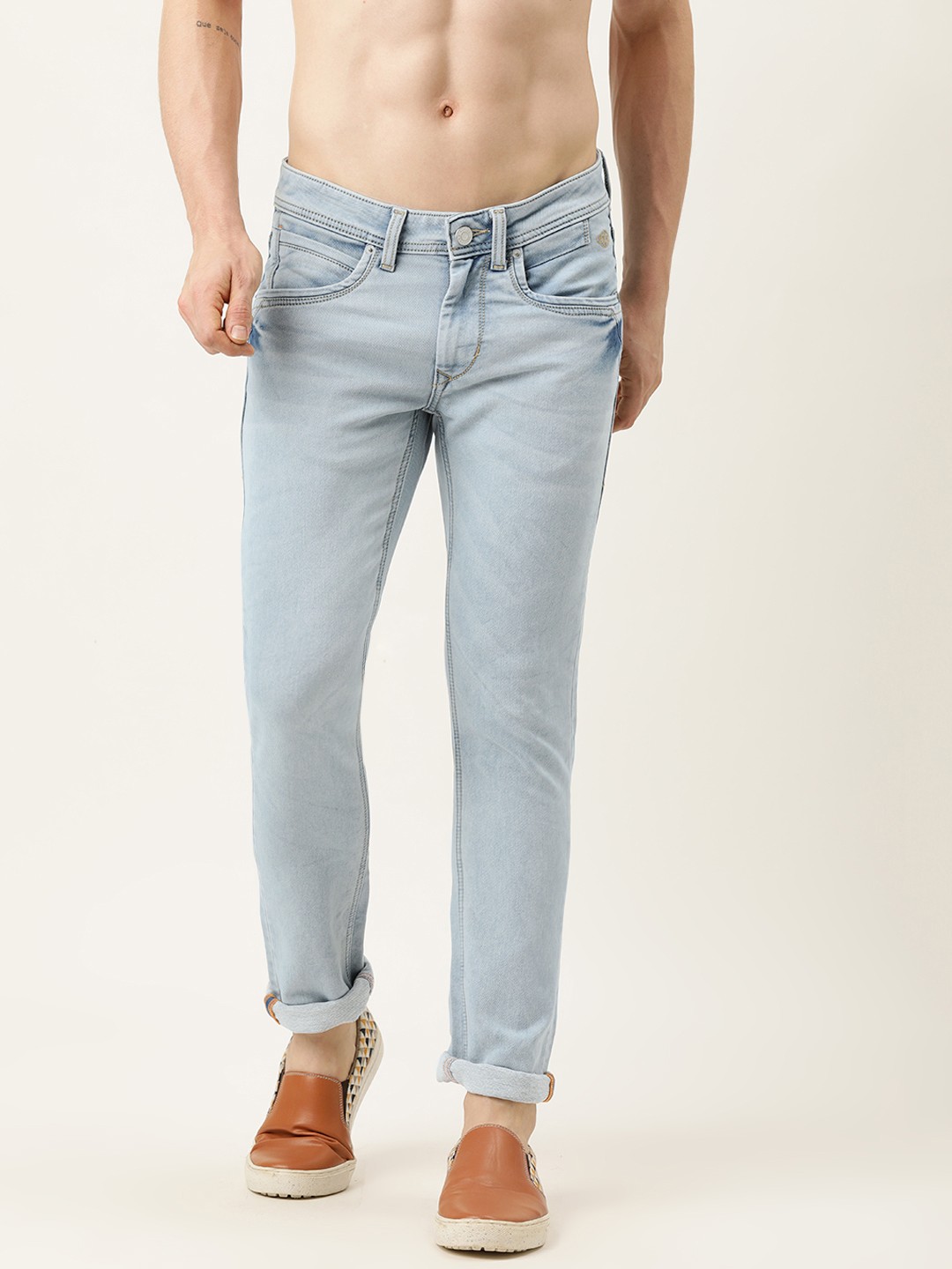 

Flying Machine Men Blue Skinny Fit Jackson Light Fade Stretchable Jeans