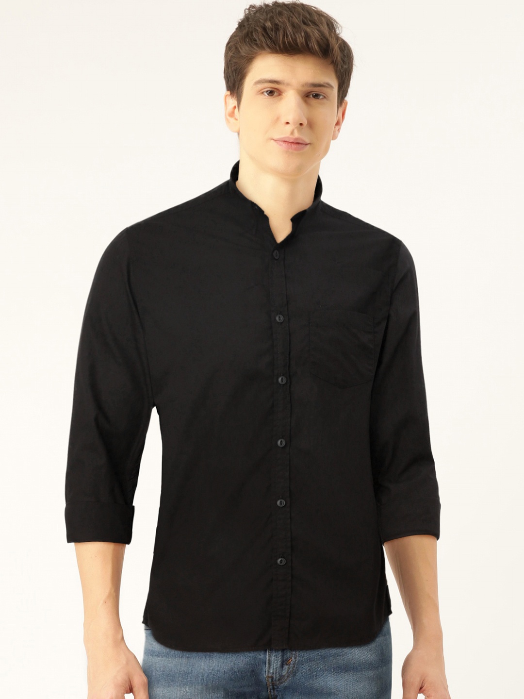 

Flying Machine Men Black Casual Shirt