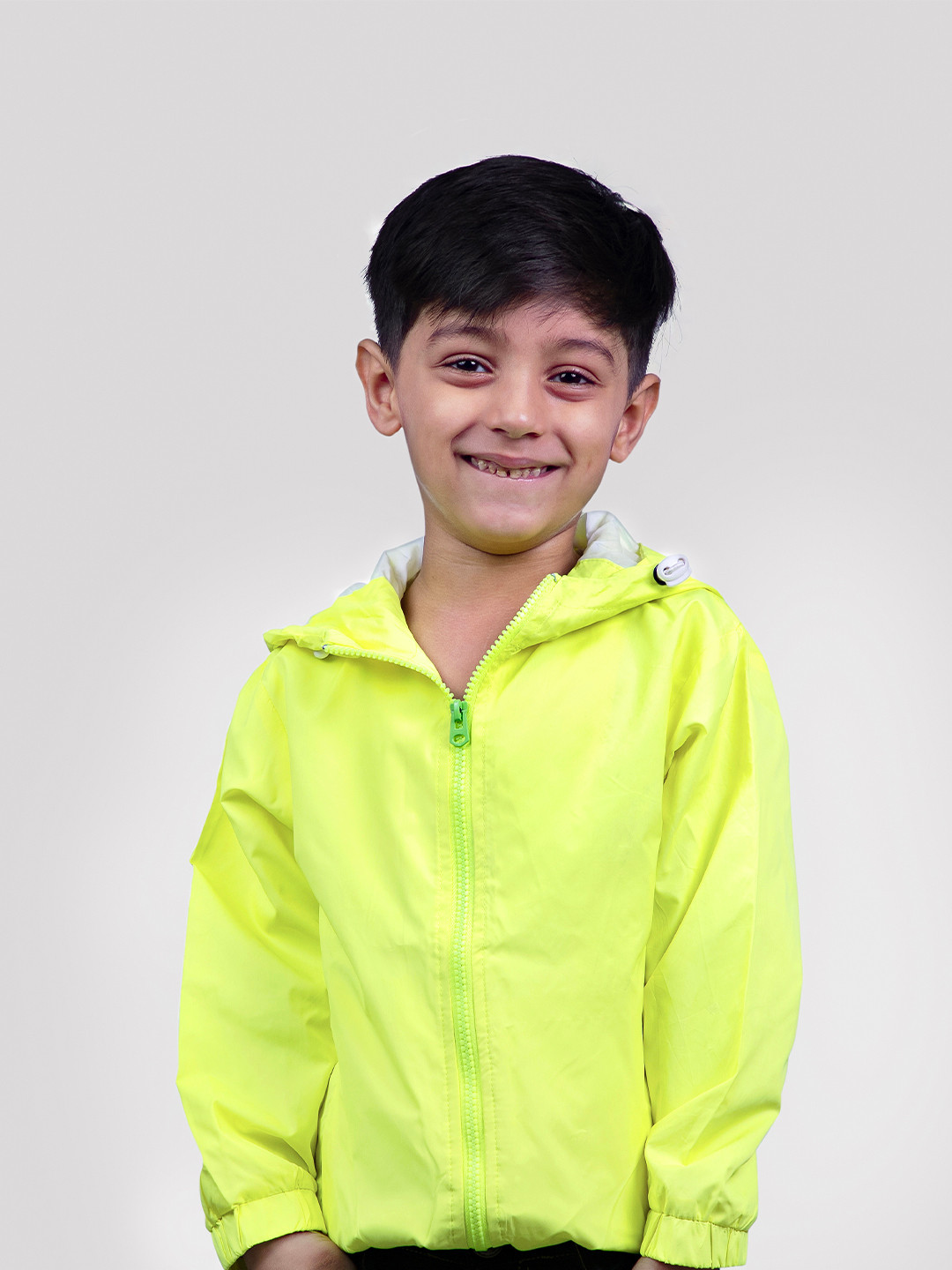 

YK Boys Fluorescent Green Hooded Jacket