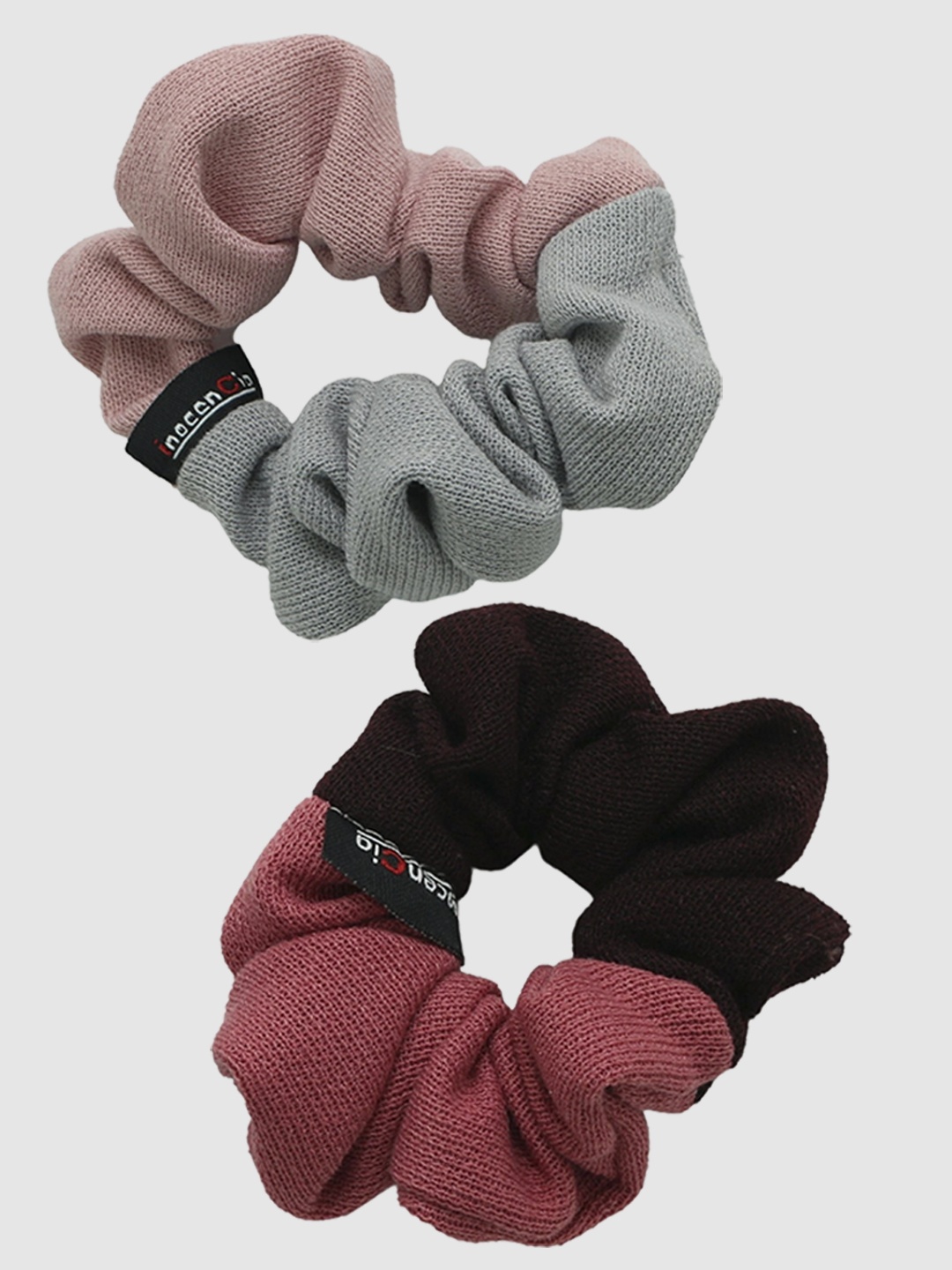 

inocenCia Women Black & Pink Set of 2 Ponytail Holders