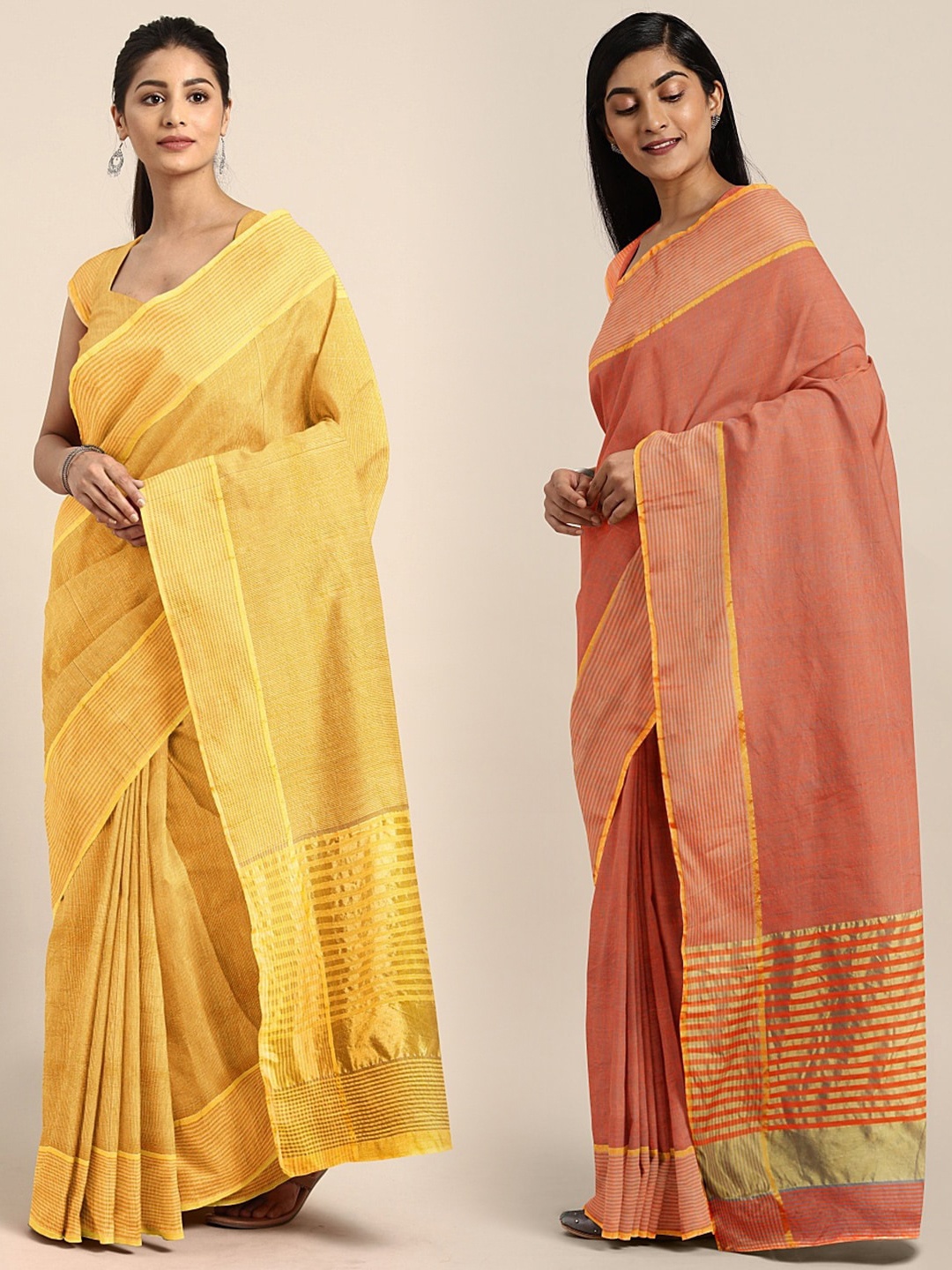 

KALINI Multicoloured Printed Saree, Yellow