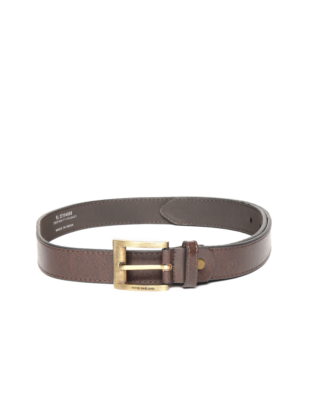 

Peter England Men Brown Solid Formal Belt