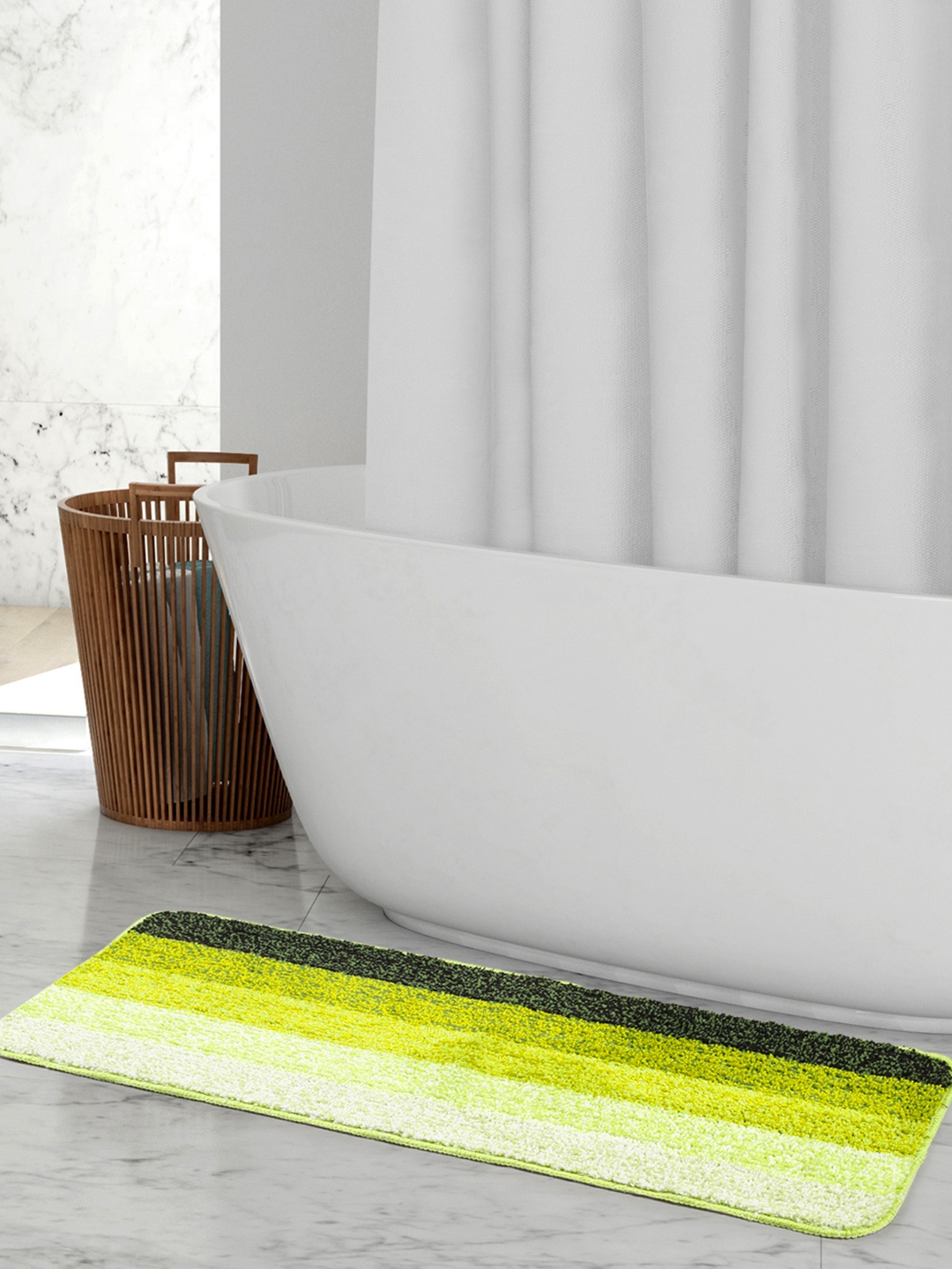 

Saral Home Green Gradient Striped Floor Runner