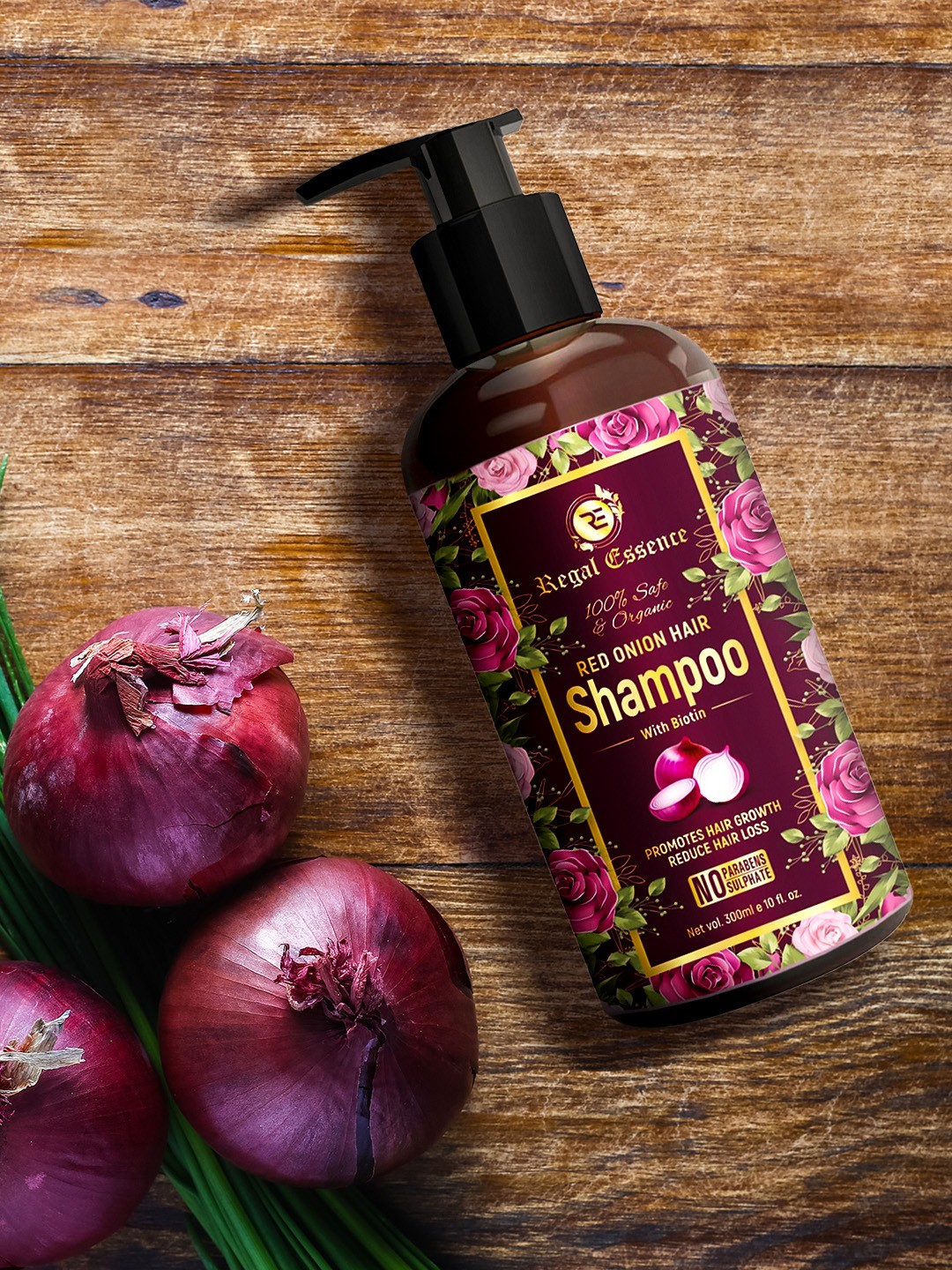 

Regal Essence Red Onion Shampoo 300 ml, Burgundy