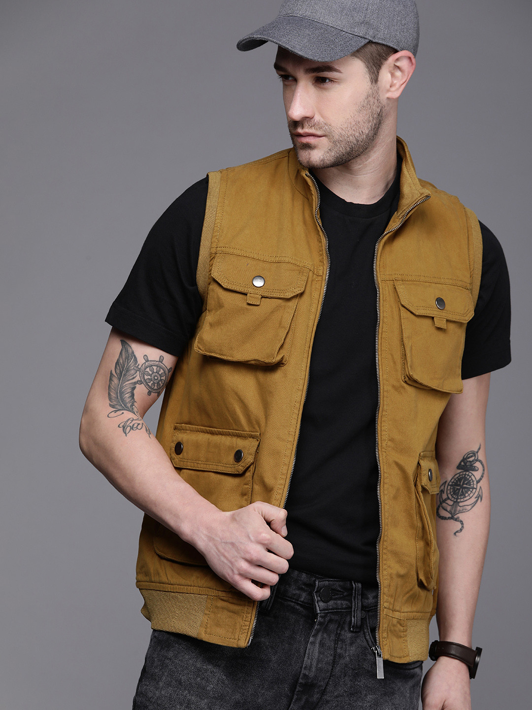 

WROGN Men Yellow Tailored Jacket