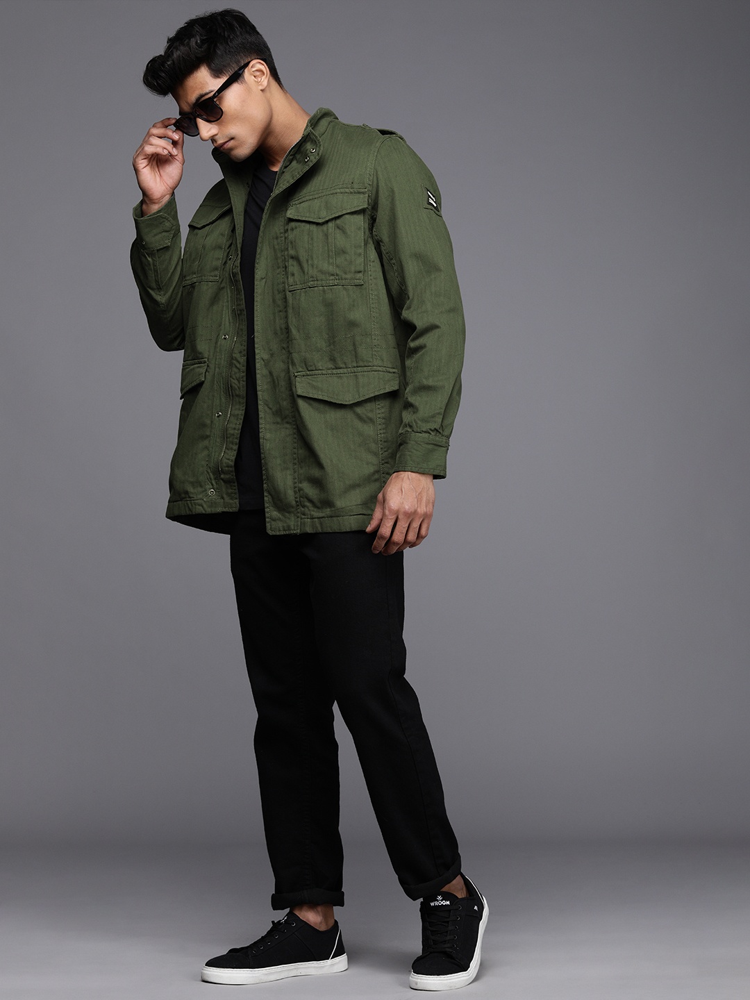 

WROGN Men Green Tailored Jacket