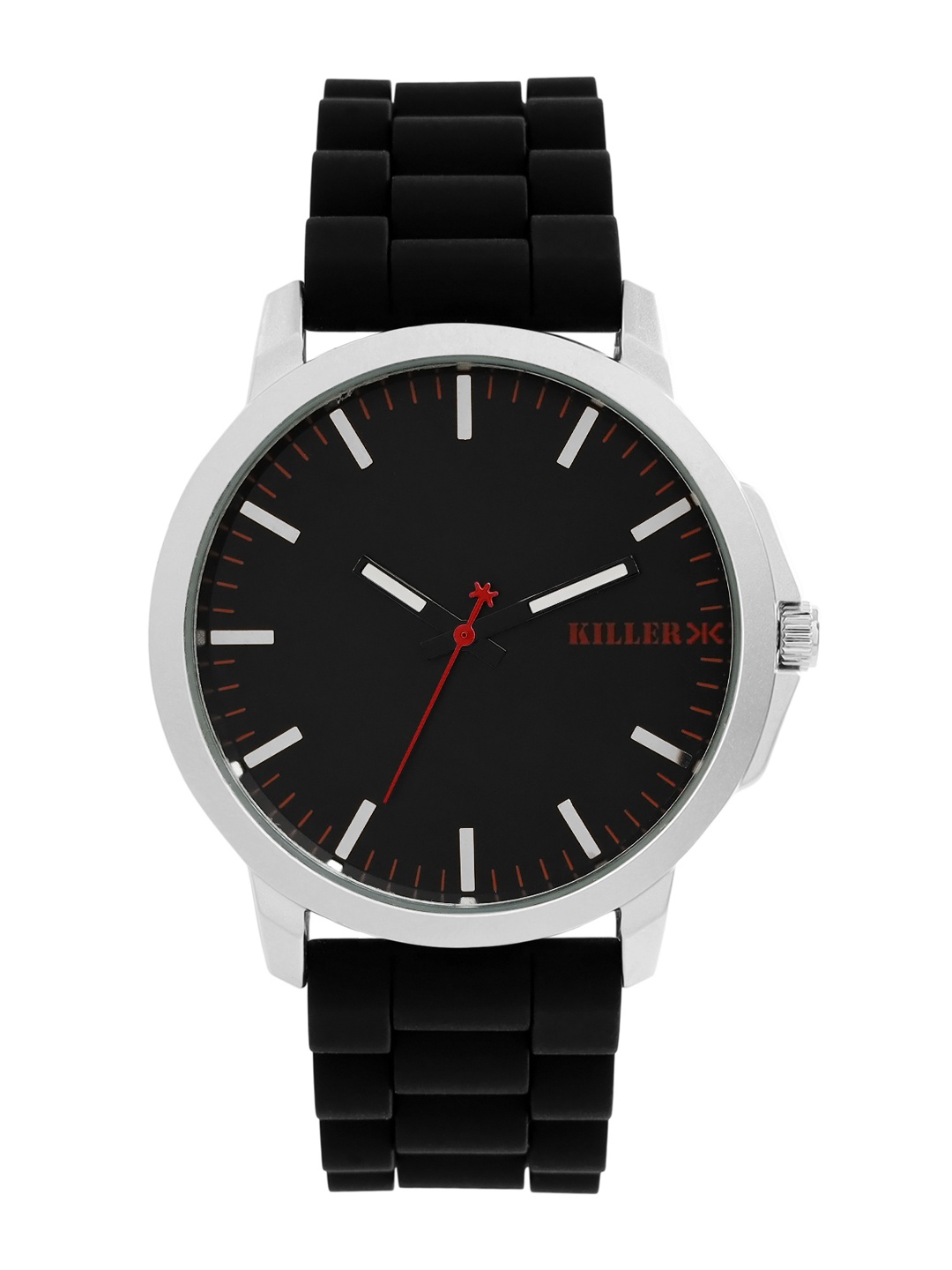 

Killer Men Black Solid Analogue Watch KL-6B