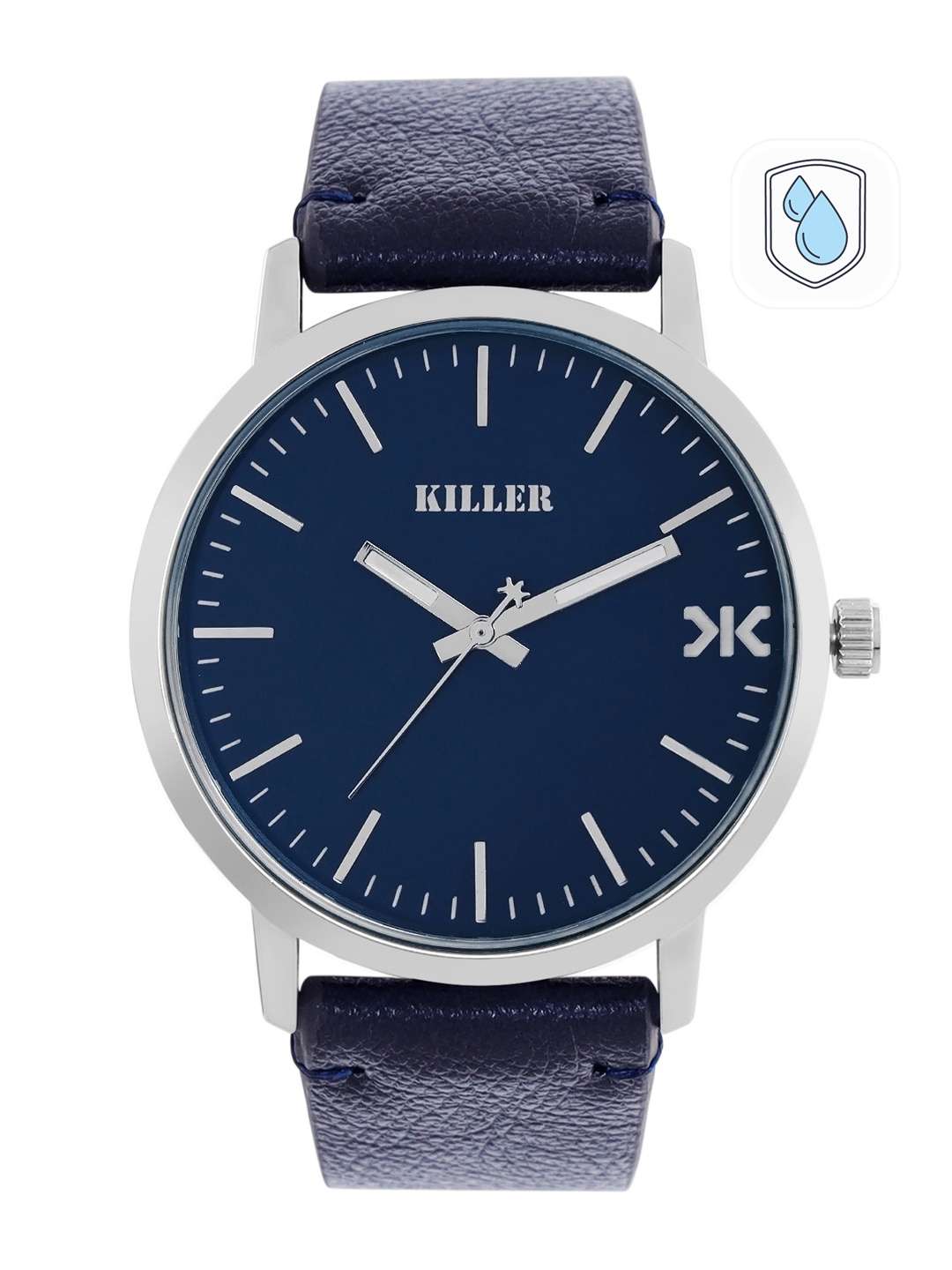 

Killer Men Navy Solid Analogue Watch KL-11A, Navy blue