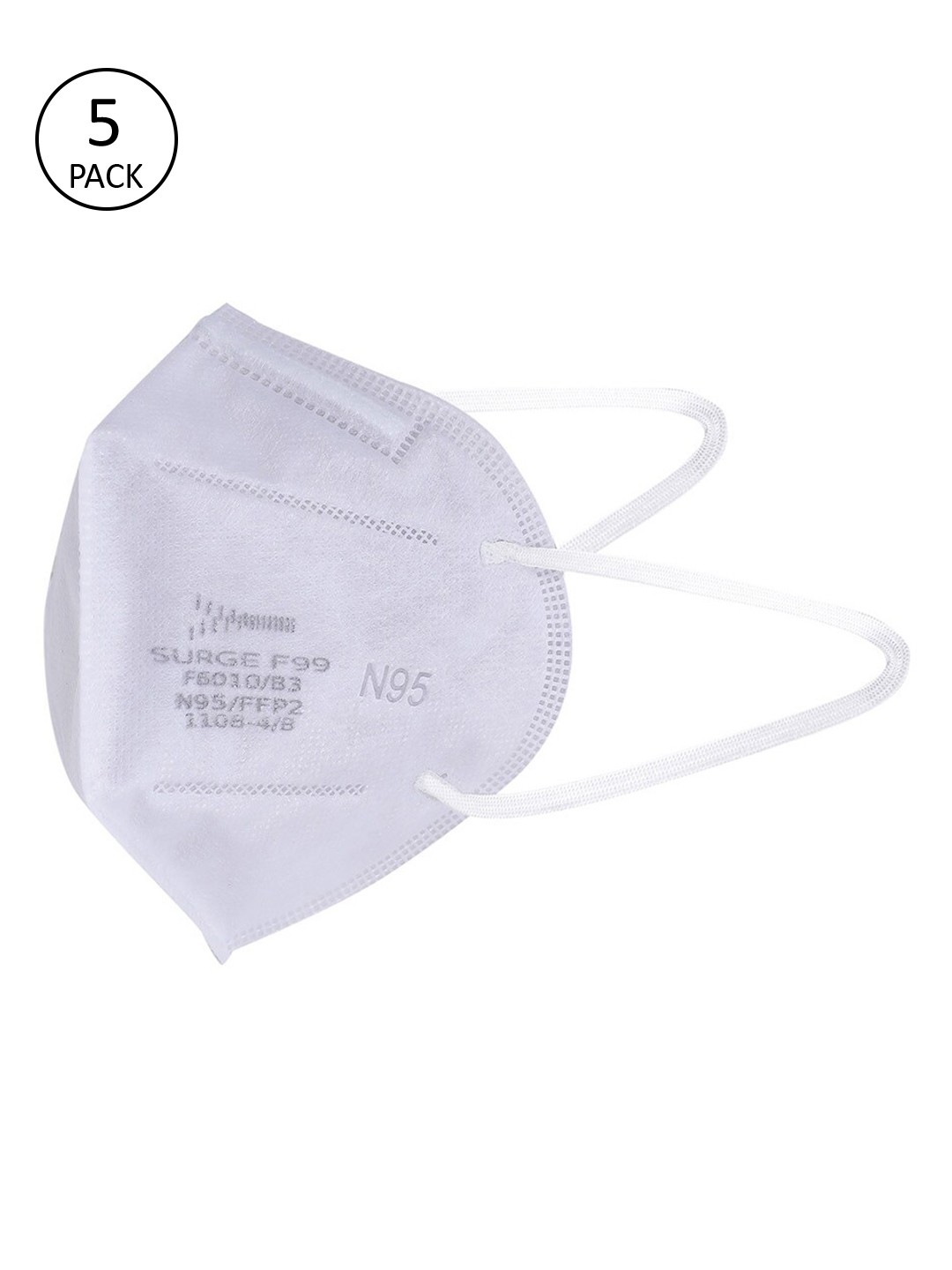 

DEVOILER Pack of 3 White N95 Face Masks