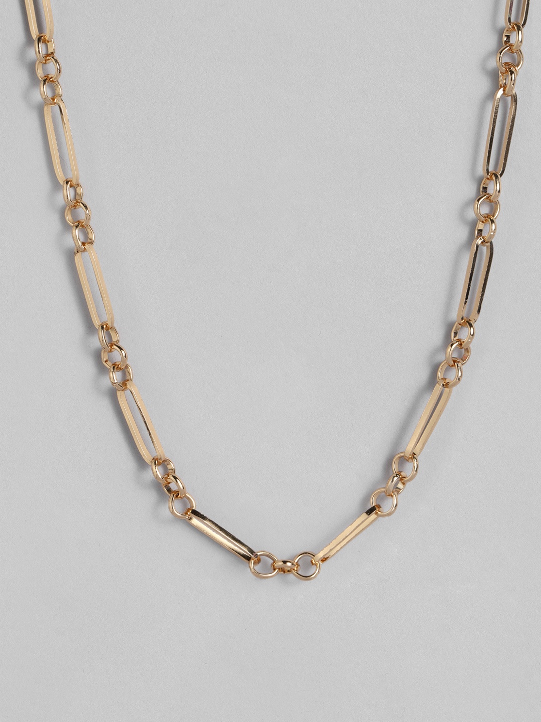

DressBerry Gold-Toned Link Chain Handcrafted Necklace