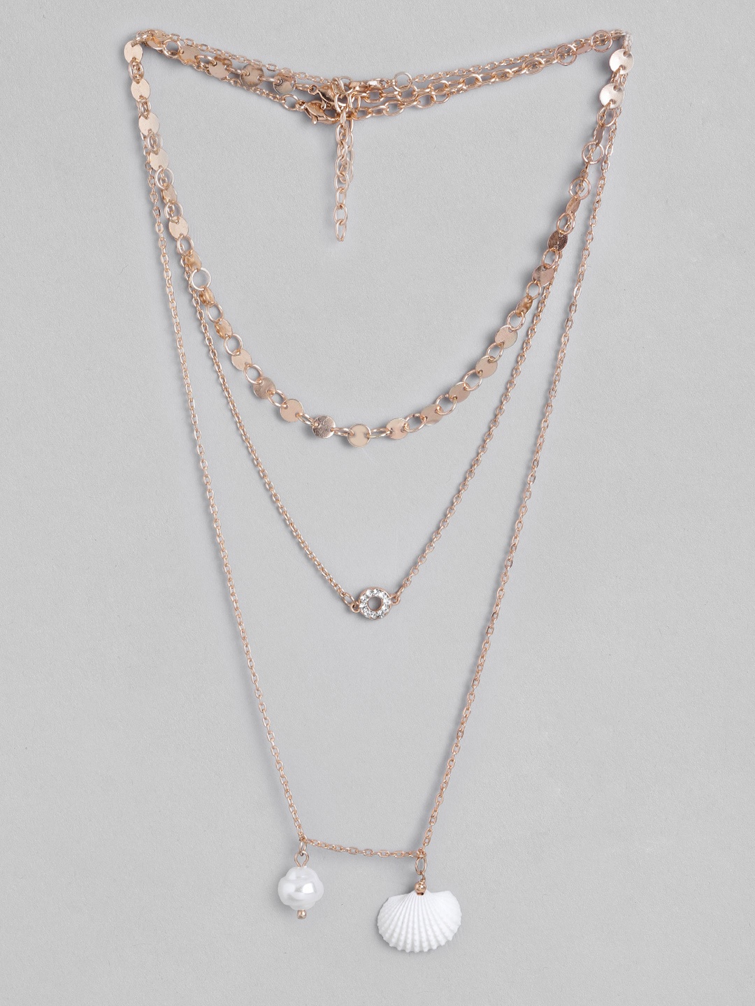 

DressBerry Set of 3 Gold-Toned Necklace