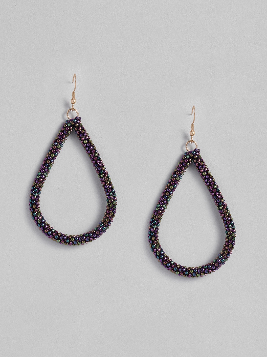 

DressBerry Multicoloured Teardrop Shaped Drop Earrings, Multi