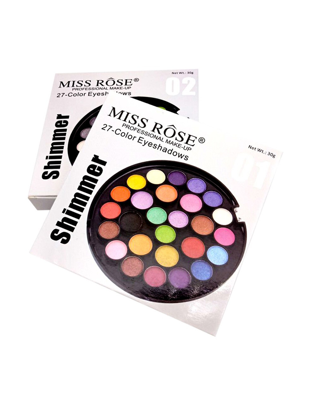 

MISS ROSE 27 Color Shimmer Eyeshadow Palette 7001-499 MT01, Multi