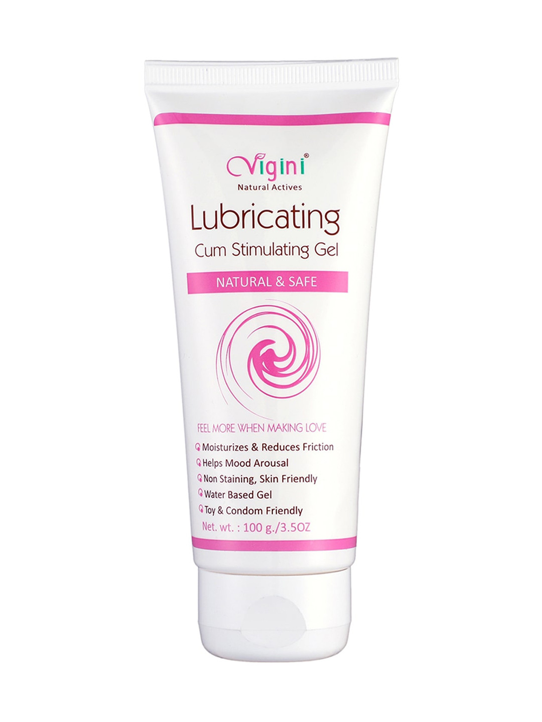 

Vigini Women Natural Actives Lubricant Lubricating Lube Gel Jelly 100g, Pink