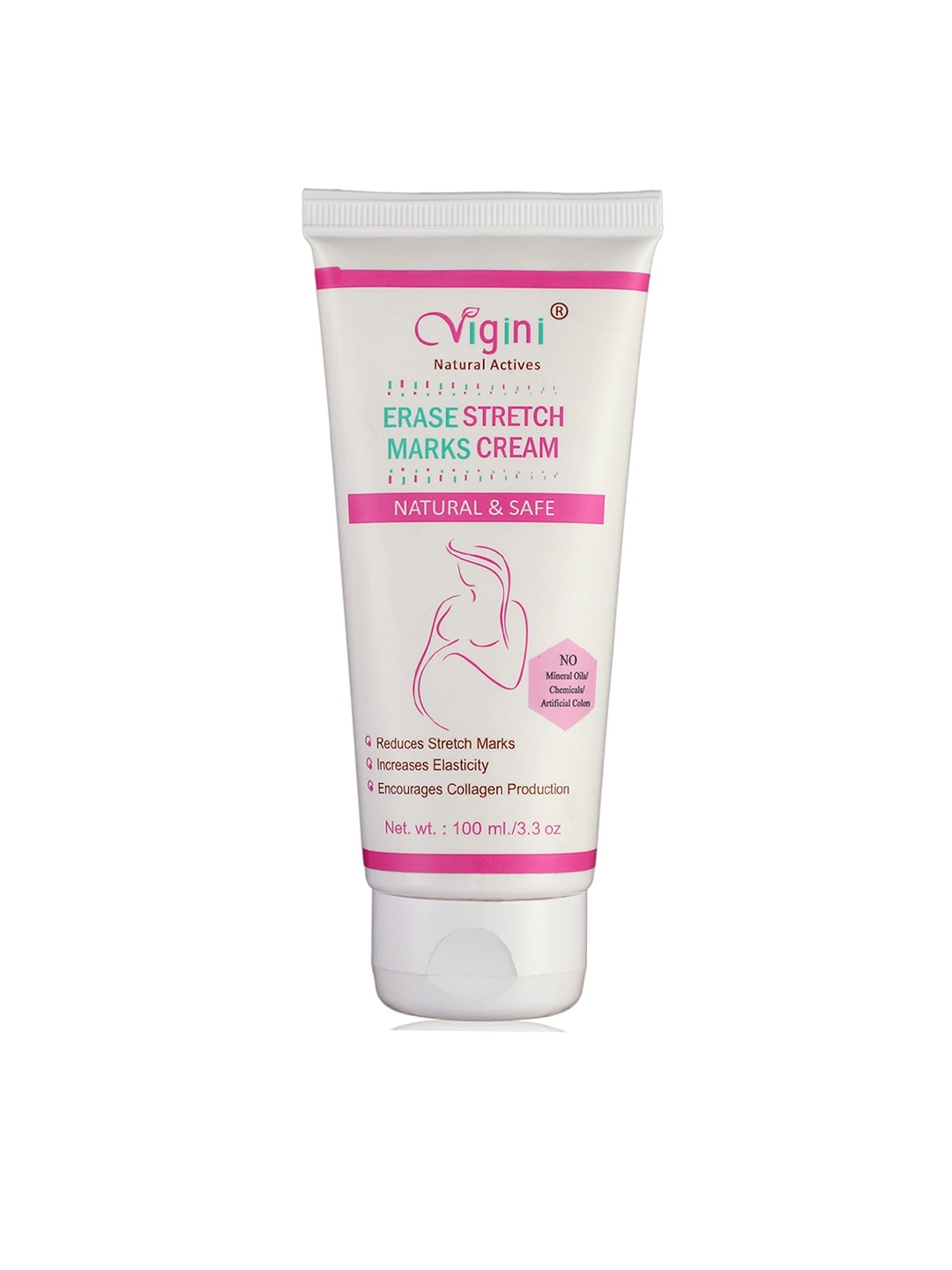 

Vigini Natural Actives Pregnancy Stretch Marks Scar Removal Cream Oil, Pink