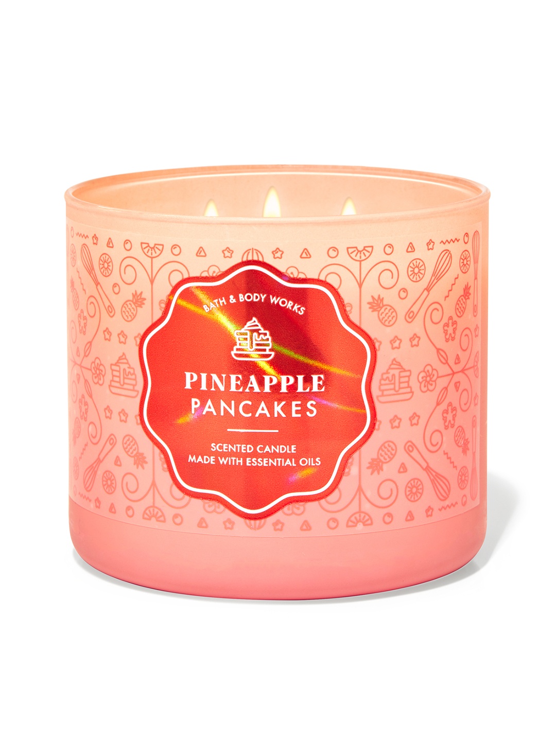 

Bath & Body Works Pineapple Pancakes 3-Wick Scented Candle 411 g, Peach