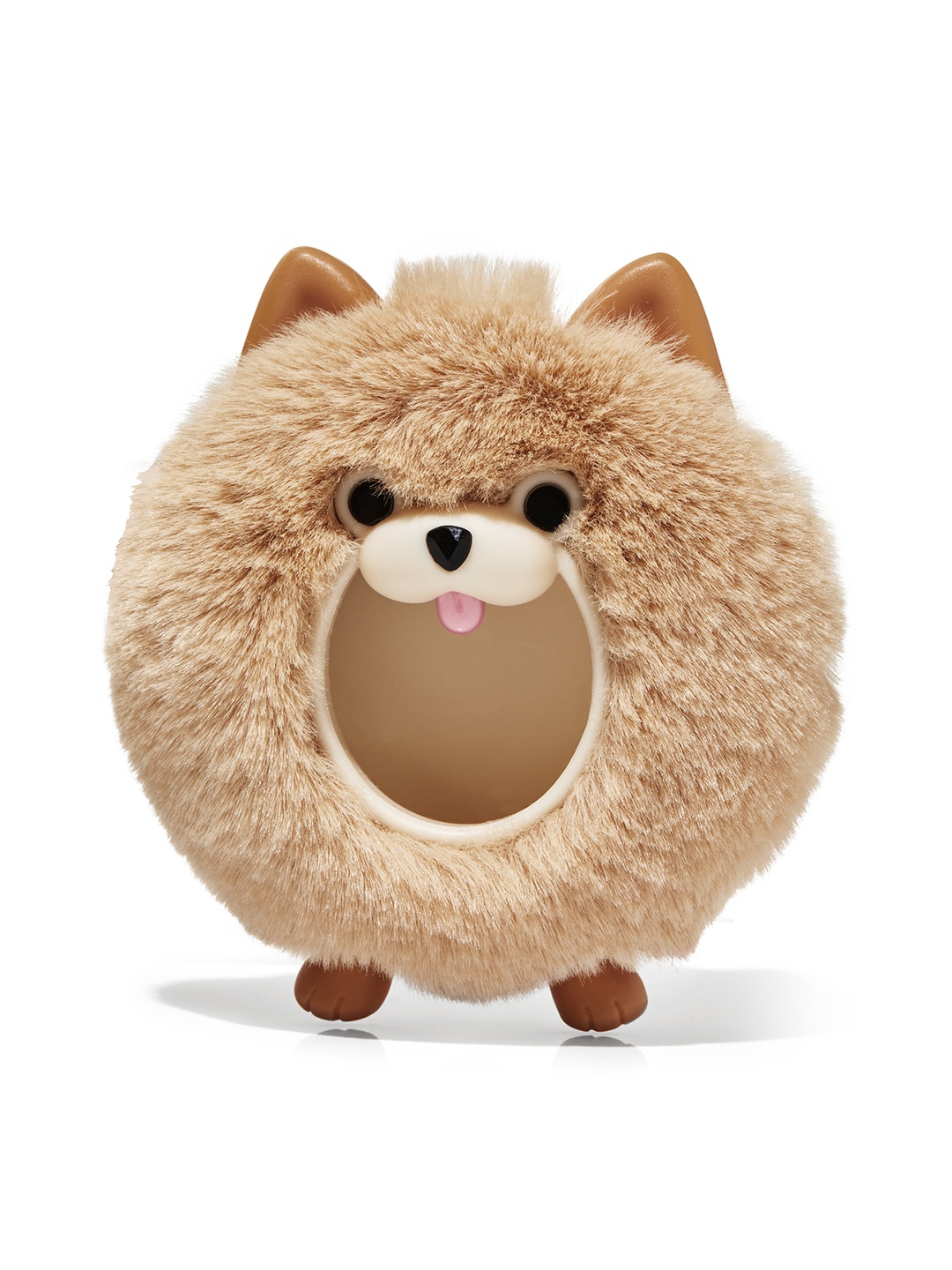 

Bath & Body Works Beige Fuzzy Pomeranian Visor Clip Car Fragrance Holder