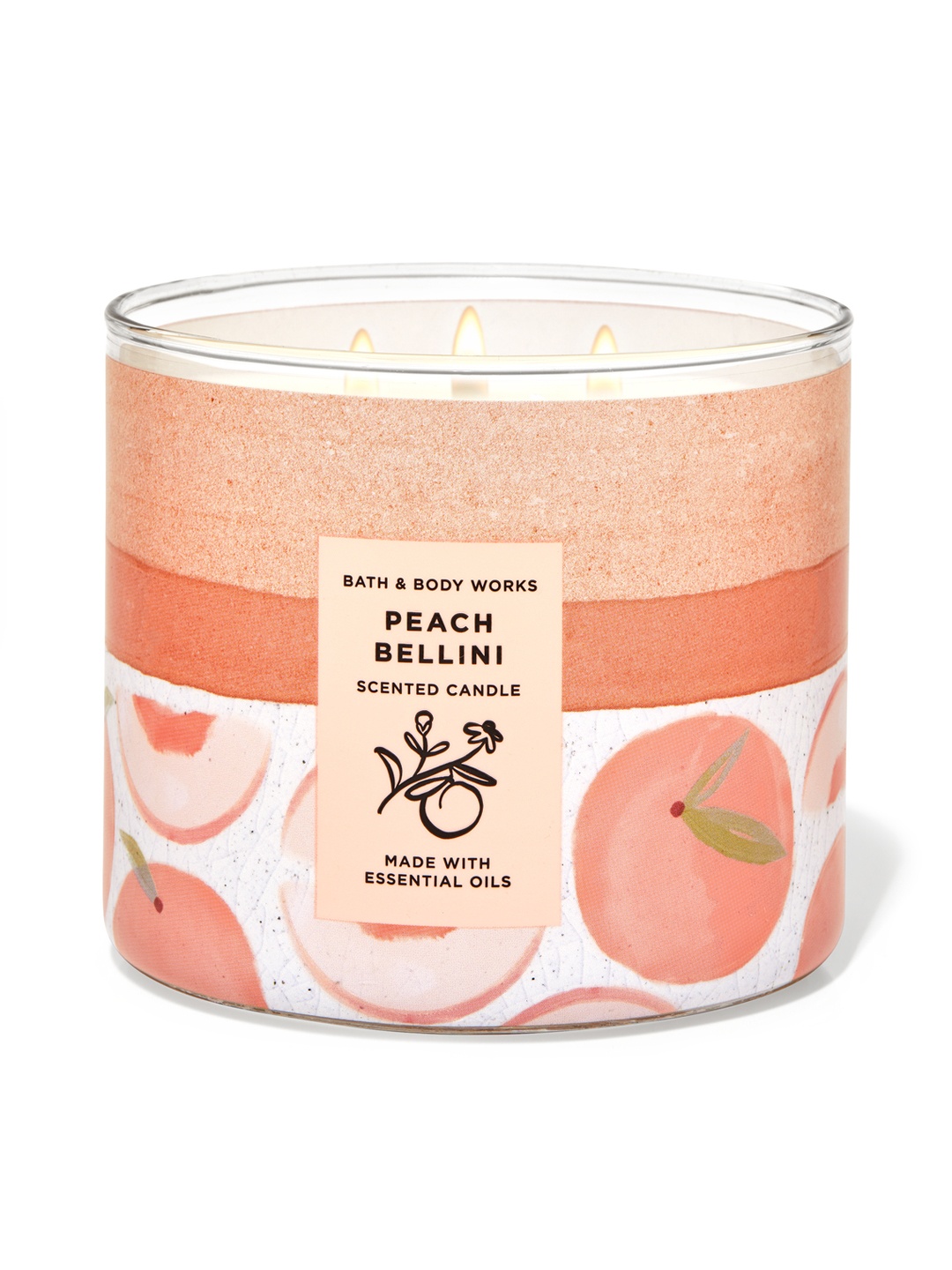 

Bath & Body Works Peach Bellini 3-Wick Scented Candle 411 g