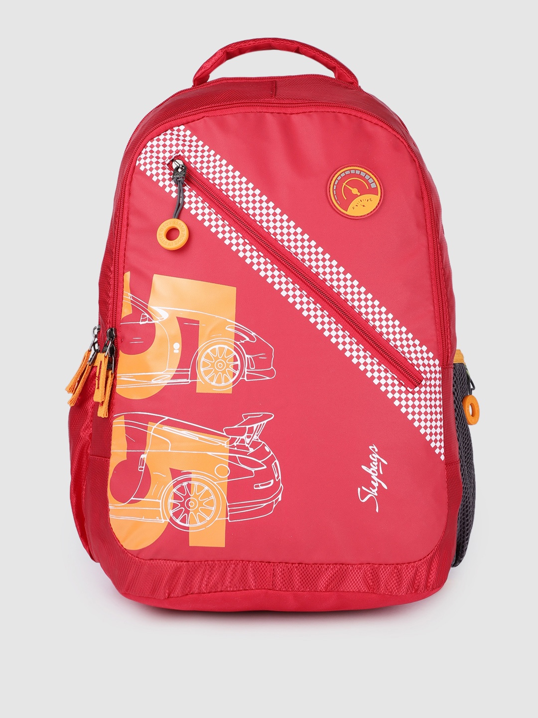 

Skybags Kids Red RIDDLE 3 SCHOOL Backpack