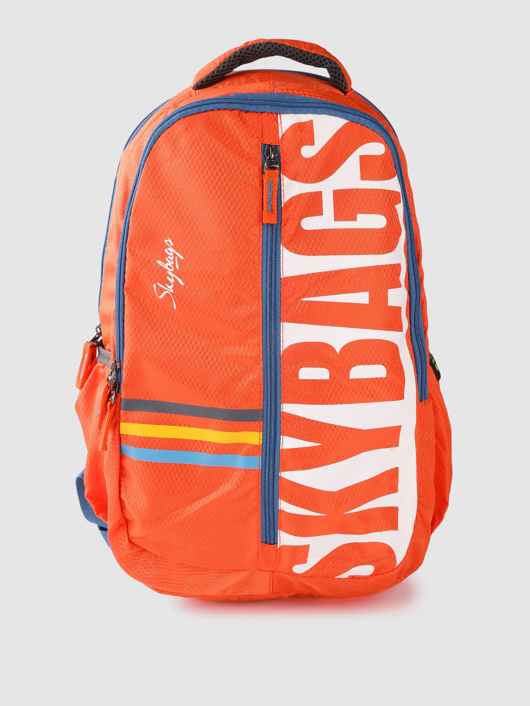 

Skybags Unisex Orange & White Brand Logo Print Backpack 21.4 L