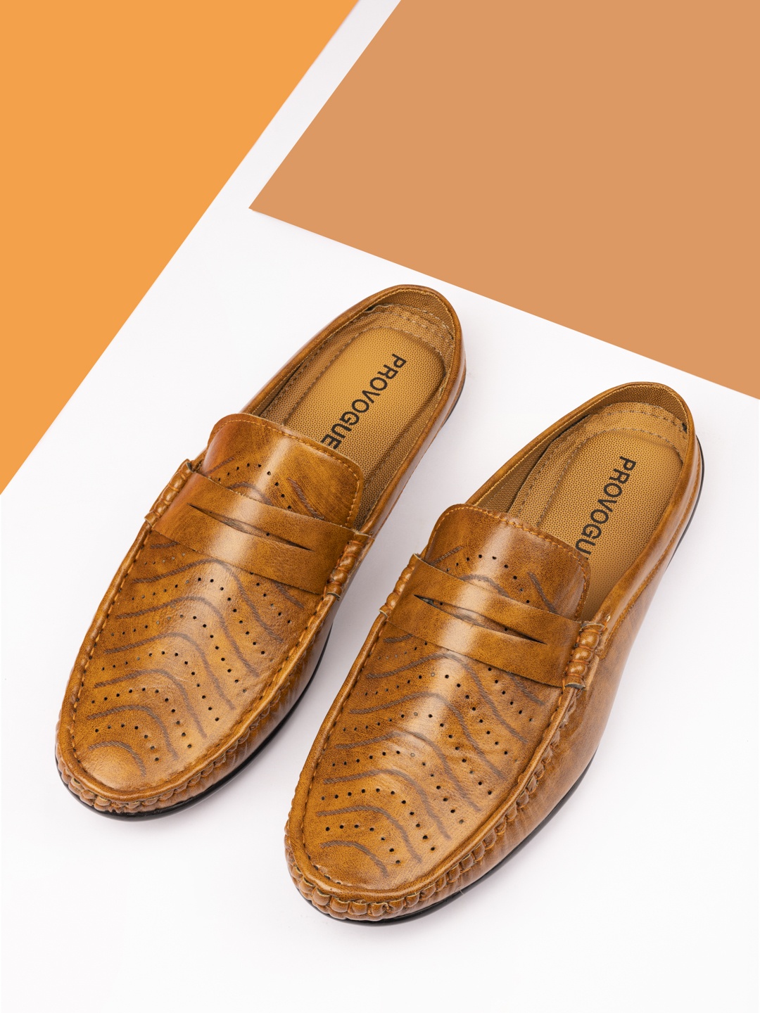

Provogue Men Brown Perforations Mule Sneakers