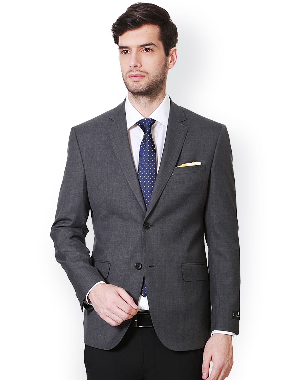 

Van Heusen Grey Single-Breasted Slim Fit Formal Blazer