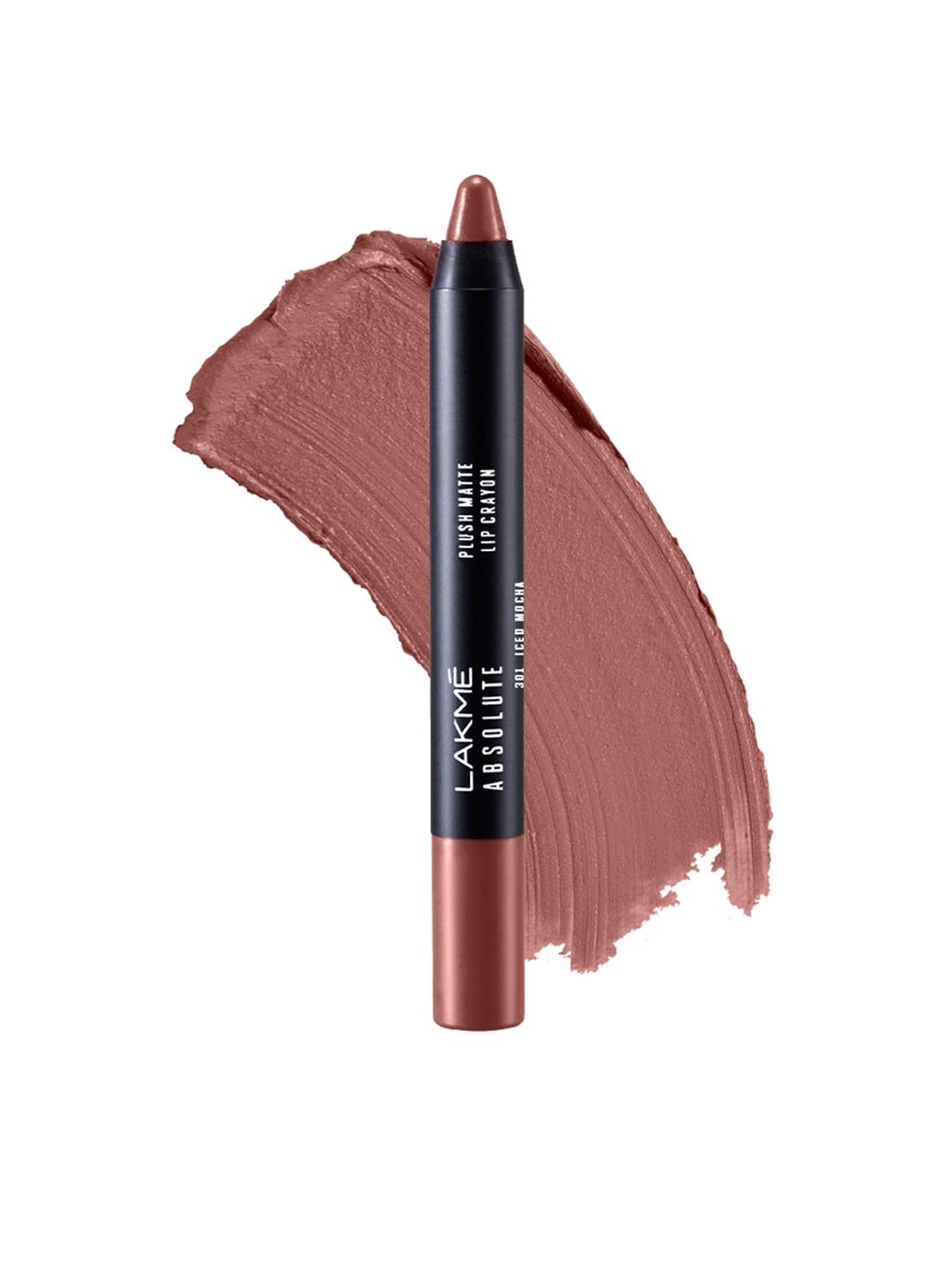 

Lakme Absolute Plush Matte Lip Crayon -Iced Mocha 301, Brown